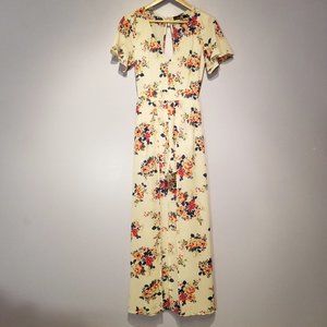 Crystal Sky Floral Shorts Romper